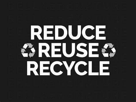 Reduce Reuse Recycle Png Svg Printable Clipart Sustainable Instant