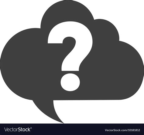 Question Mark Bubble Ask Why Icon Graphic Vector Image