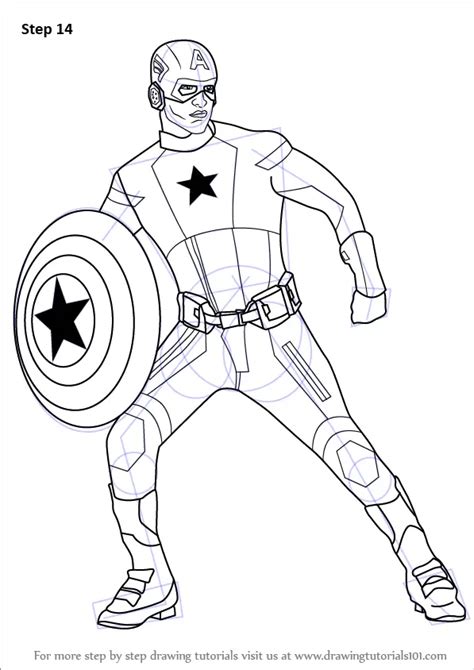 Learn How To Draw Captain America Captain America Step By Step