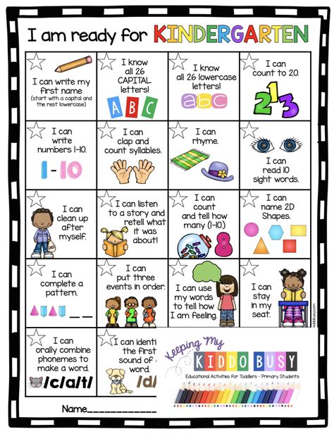 Lets Get Ready For Kindergarten Curriculum Free Week — Keeping My