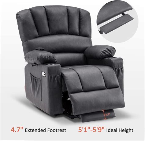 Buy Mcombo Electric Power Lift Recliner Chair Sofa With Massage And Heat For Elderly Extended