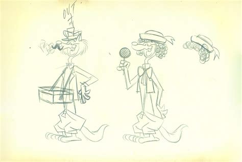 Its The Wolf Hanna Barbera Original Animation Production Drawing 1969