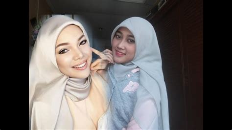 Tutorial Hijab Segiempat Ala Artis Dewi Sandra Youtube
