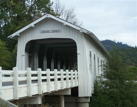Hoffman Covered Bridge Crabtree Creek Scio Oregon Country Barns Old