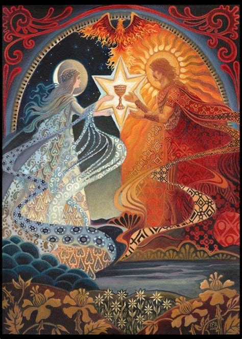 Alchemical Wedding Sacred Marriage 5x7 Greeting Card Mythology Etsy