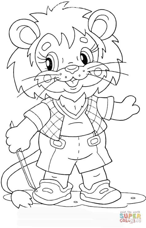 Fan art of baby simba for fans of lion cubs 33319752. Lion Cub at school coloring page | Free Printable Coloring ...