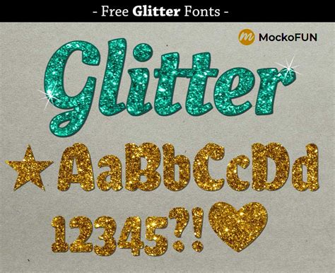 Glitter Letters Fonts Free Download Merryheyn