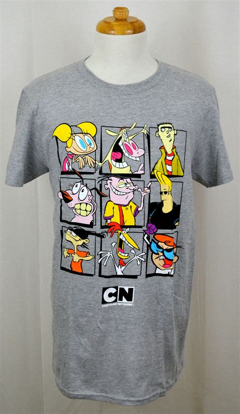 Mens Shirts And Tops Cartoon Network Characters Squares T Shirt Clothes