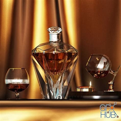 3d Model Diamond Jubilee Scotch Whisky — Johnnie Walker Gfx Hub