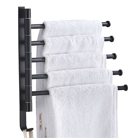 Swivel Towel Bar Towel Rack Stainless Steel Rotating Rack Bathroom