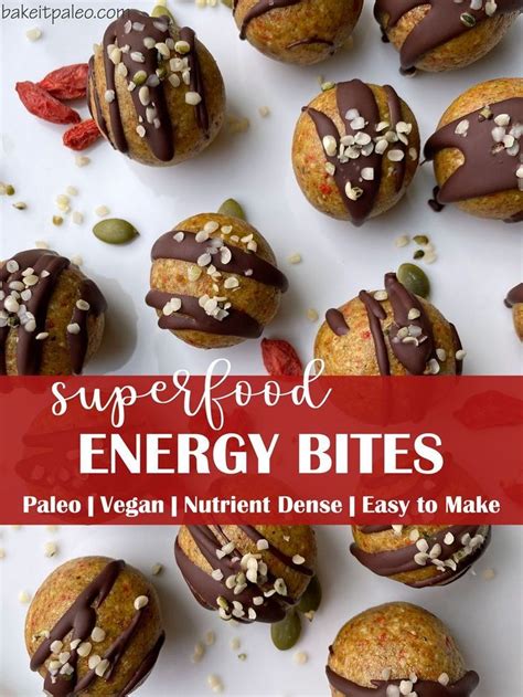 Superfood Energy Bites Paleo Vegan Bake It Paleo Recipe