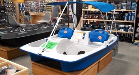 You can recline the seat when you want to take a nap when you get tired of paddling. Sun Dolphin Sun Slider 5 Seat Pedal Boat Review
