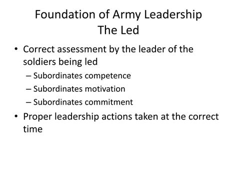 Ppt Foundation Of Army Leadership Powerpoint Presentation Free