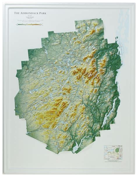 Buy Hubbard Scientific 3d Adirondack National Park 442 Map A True