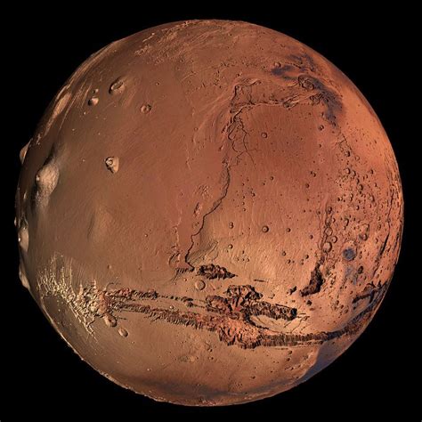 Mars Visualization With Satellite Imagery Overlay Astronomy Space