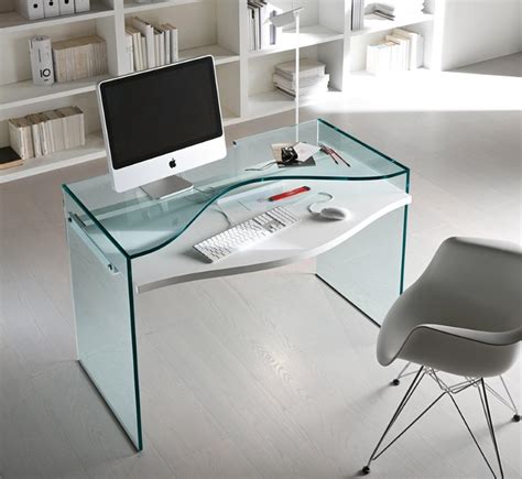 Tonelli Strata Glass Desk Glass Desks Home Office Furniture
