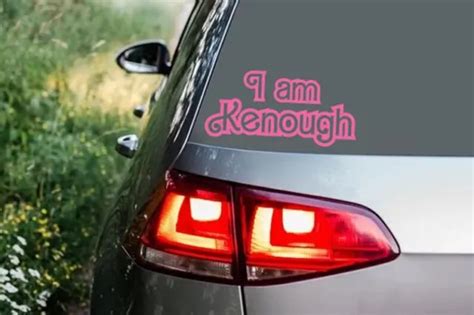 I Am Kenough Barbie Movie Ken Ryan Gosling Kiss Cut 1 Sticker 999 Picclick