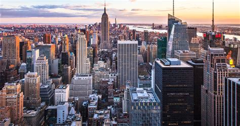 New York City Sunset Hd 4k Ultra Hd Wallpaper Macbook Air Backgrounds