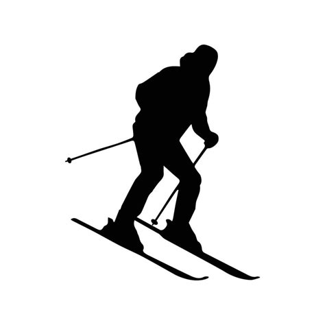 Ski Silhouette Vector Art Icons And Graphics For Free Download