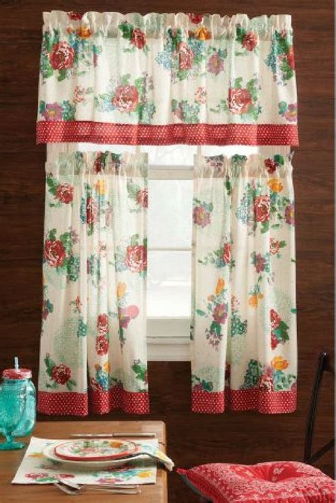 The Pioneer Woman Country Garden Floral Curtain And Valence Set Multicolor 30w X 60l 3