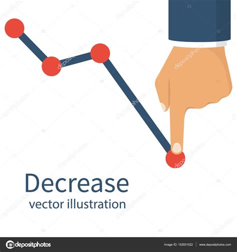 Decrease Graph Declining — Stock Vector © 152831022