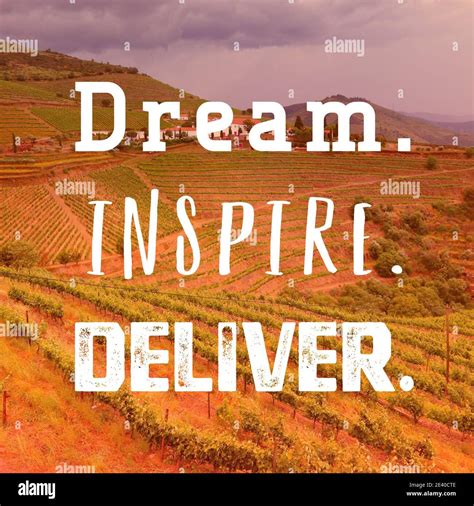 Dream Inspire Deliver Inspirational Quote Poster Success Motivation