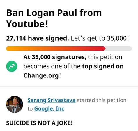 Why Are So Many People Signing Petitions To Get Logan Paul Banned From