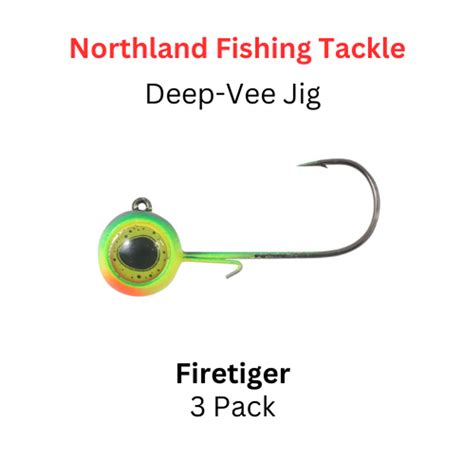 Northland Fishing Tackle 38 Oz Deep Vee Jig Firetiger