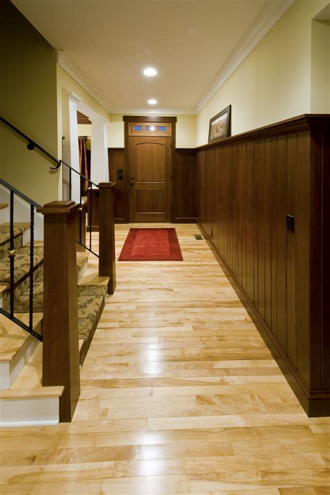 The Foyer Maple Floor Cherry Wainscot A Custom Home Built By George