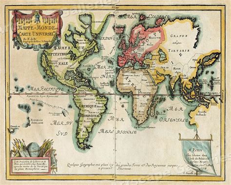 S Map Of The World Remarkable Vintage Style Map X EBay