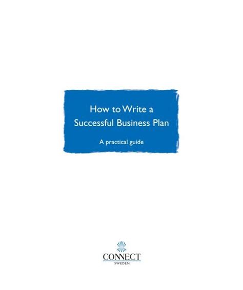 How To Write A Successful Business Planpdf