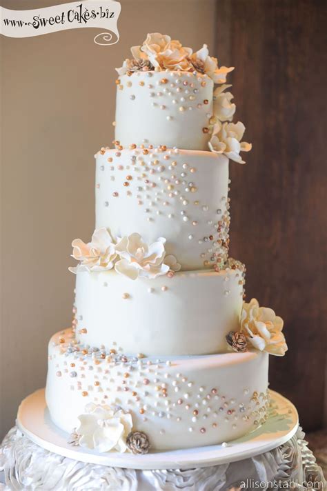 Wedding Cake Pearls Wedding Cake Fondant Flowers Fondant Wedding Cakes