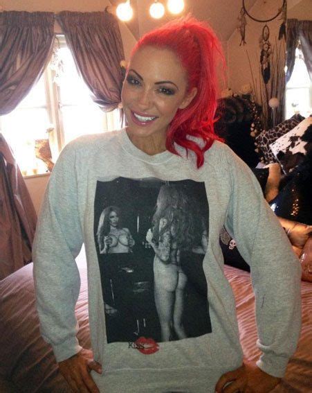 Jodie Marsh Is Wearing A Jumper With A Completely Naked Picture Of
