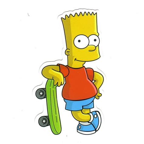 Bart Simpson Skateboarding 5 Cm Decal Sticker In 2019 Tie Dye Bart