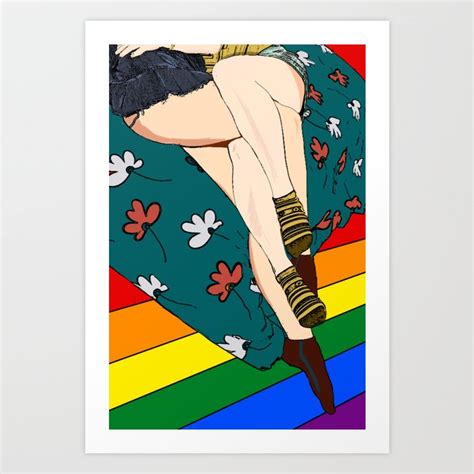 Hot Lesbians In Bed Art Print By Qpartz Society6