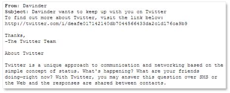Say something like, per your request: How to send email invites to friends to join Twitter