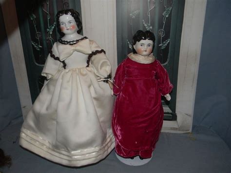 SALE TWO ANTIQUE CHINA HEAD DOLLS ONE MARKED SWEET DOLLS Antique