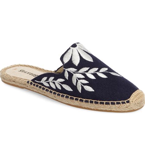 Soludos Embroidered Espadrille Mule Women Zapatos Mujer Zapatos