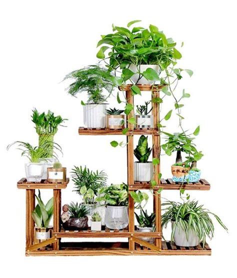 Wooden Outdoor Planter Stands Maison And Jardin