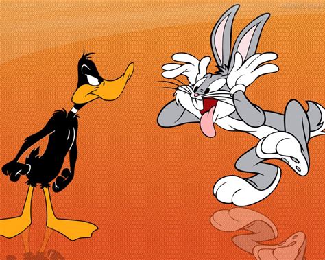 Bugs Bunny And Daffy Duck Funny Cartoon Hd Wallpaper