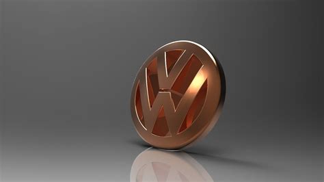 Volkswagen Logo Free 3d Model Cgtrader