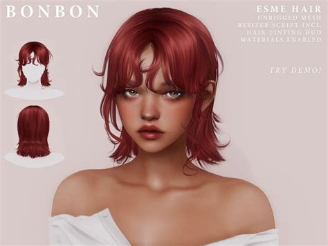 Bonbon In 2022 Sims Hair Sims 4 Hair Male Sims 4