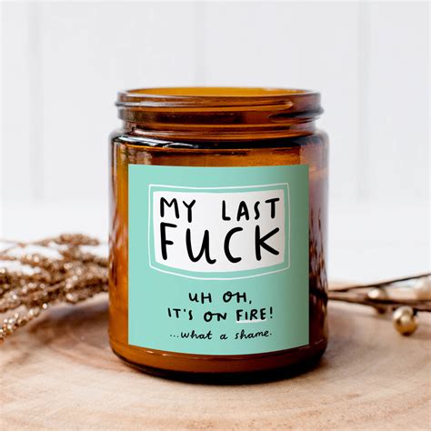 My Last Fuck Candle By Arrow Gift Co Notonthehighstreet Com