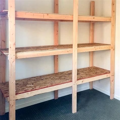Diy Storage Shelves With 2x4s And Plywood The Handymans Daughter