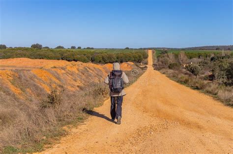Pilgrim Walk Along The Camino De Santiago Editorial Image Image Of
