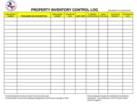 Estate Inventory Form Sample Forms Gambaran