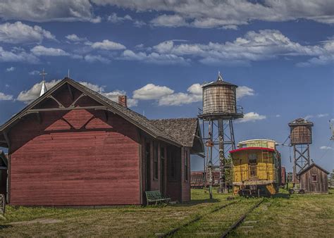 Train Station At 1880 Town In South Dakota Photograph By Randall Nyhof