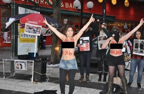 Topless Iranian Women Protest Hijab