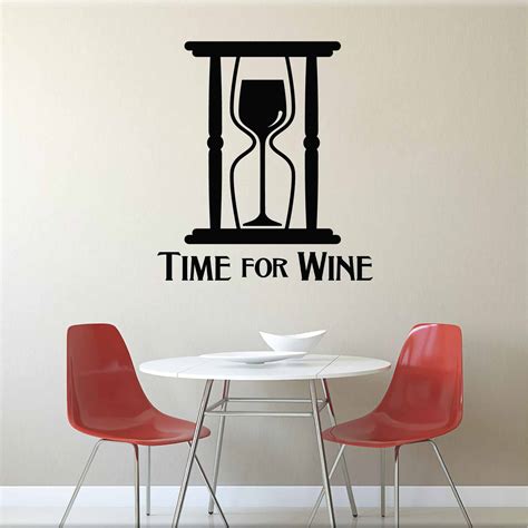 Stickers Time For Wine Autocollant Muraux Et Deco