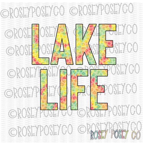 Lake Life Sublimation Design Digital Download Png Etsy